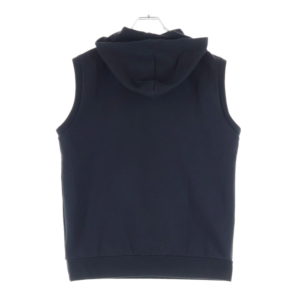 Dior HOMME(ディオールオム) 17AW ハーフジップフーデッドサイドラインノースリーブパーカー ブラック 763J206Y0438