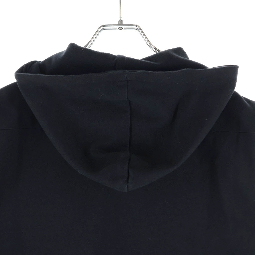 Dior HOMME(ディオールオム) 17AW ハーフジップフーデッドサイドラインノースリーブパーカー ブラック 763J206Y0438