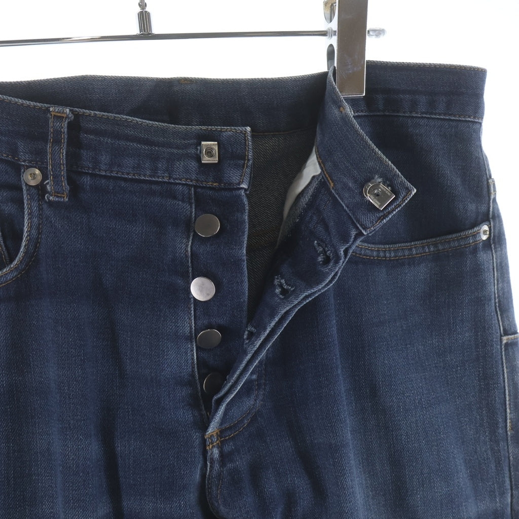 Dior HOMME(ディオールオム) 10AW ウォッシュ加工 ボタンフライスキニーデニムパンツ ブルー 0H31J3931626