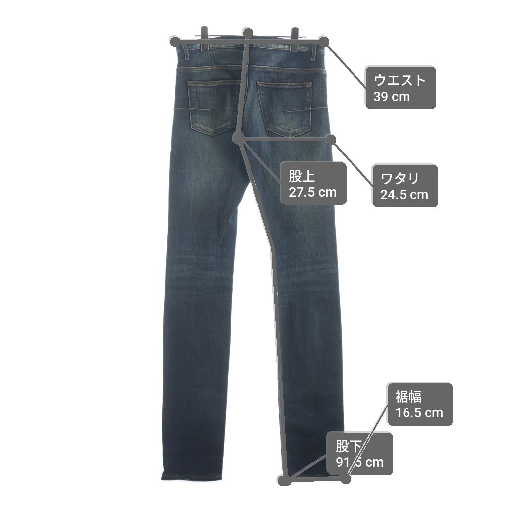 Dior HOMME(ディオールオム) 11SS ジェイク ストレッチデニムパンツ インディゴブルー 28 163D007TX995