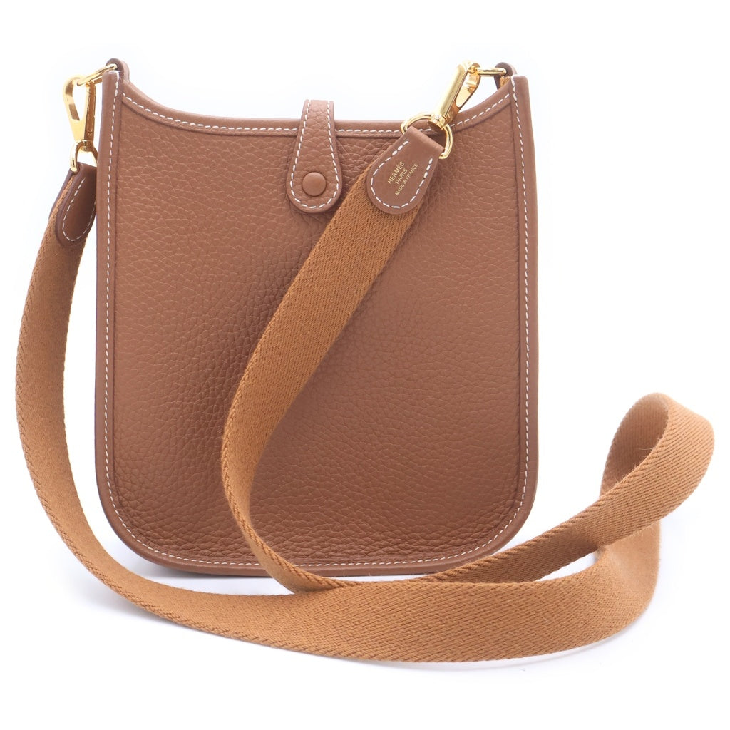 HERMES(エルメス) エブリンTPM ゴールド トリヨンクレマンス ゴールド金具 ショルダーバッグ W刻印 レディース