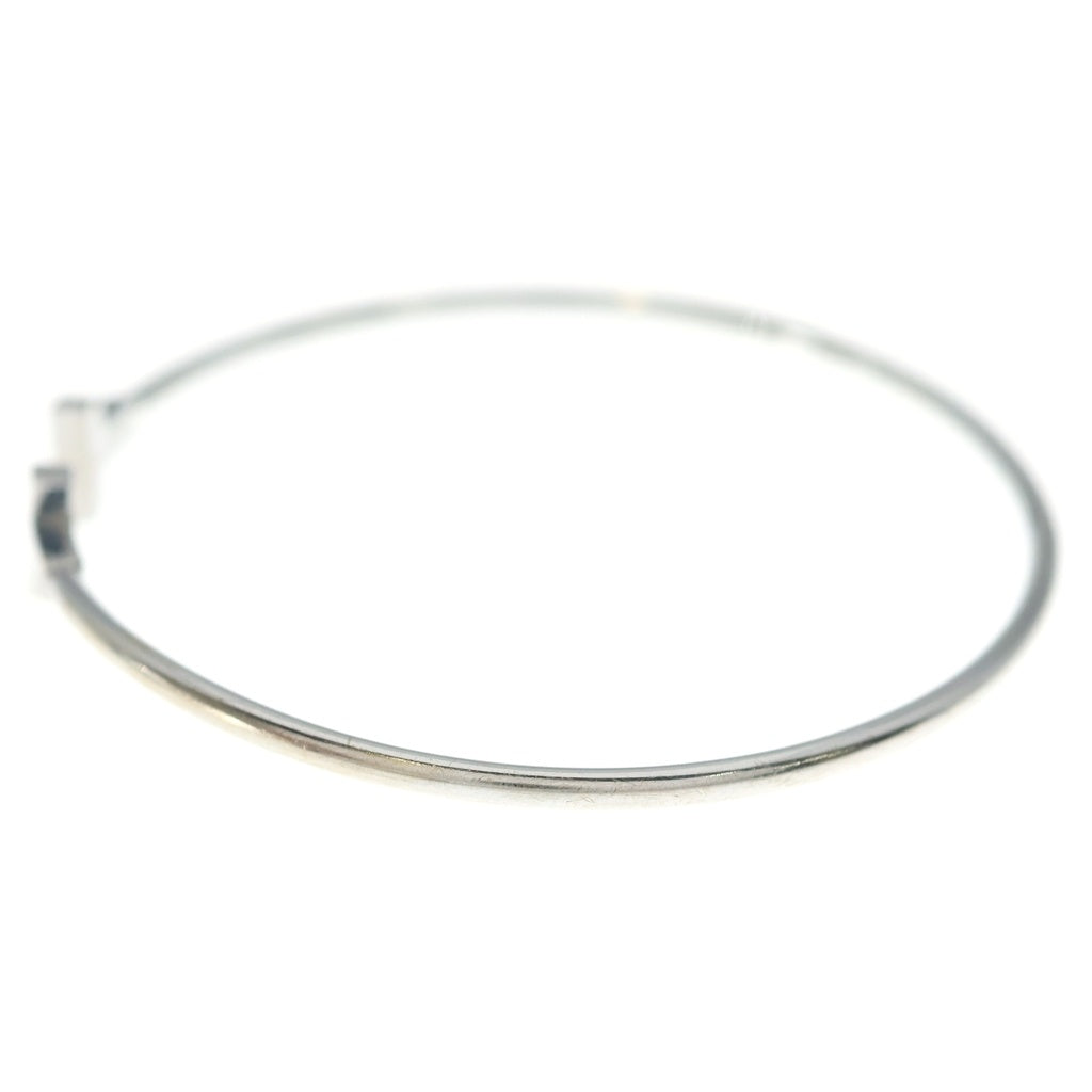 TIFFANY & Co.(ティファニー) Tワイヤー ブレスレット バングル ホワイトゴールド Au750WG レディース