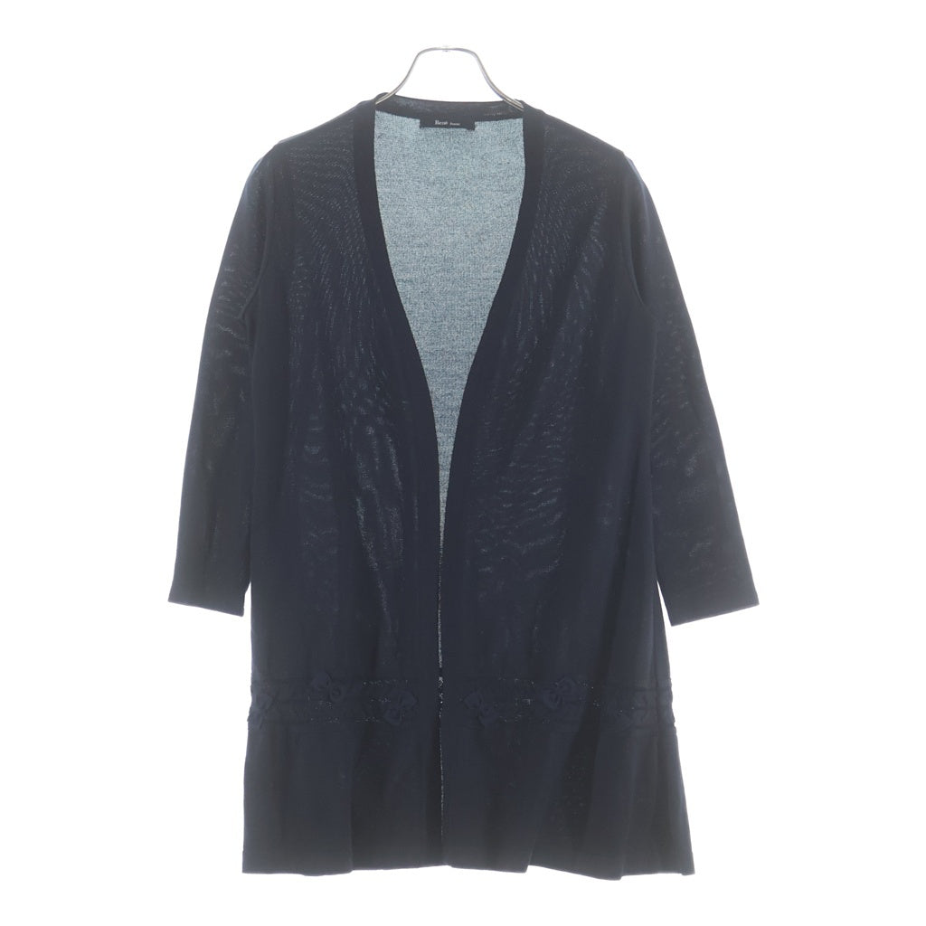 Rene(ルネ) ■ロングカーディガン ブラック レーヨン レディース