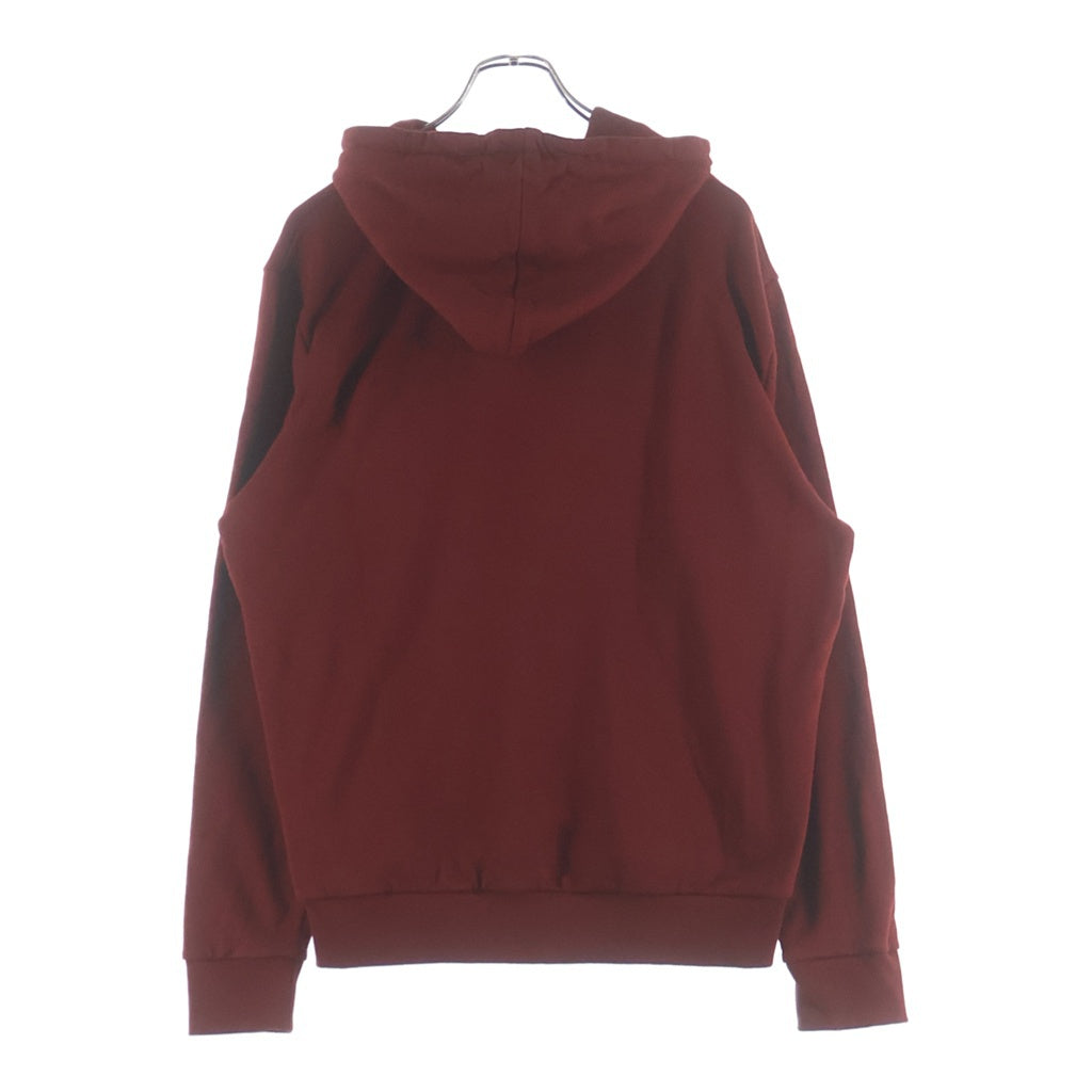 BALMAIN(バルマン) ロゴプリントスウェットパーカー フーディー レッド #L レディース