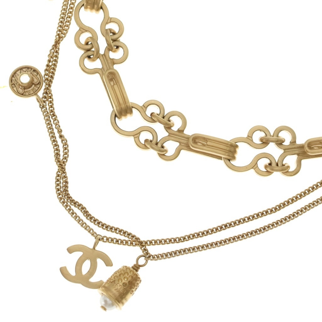 CHANEL(シャネル) ココマーク 03A ネックレス ペンダント チェーン ゴールド GP レディース
