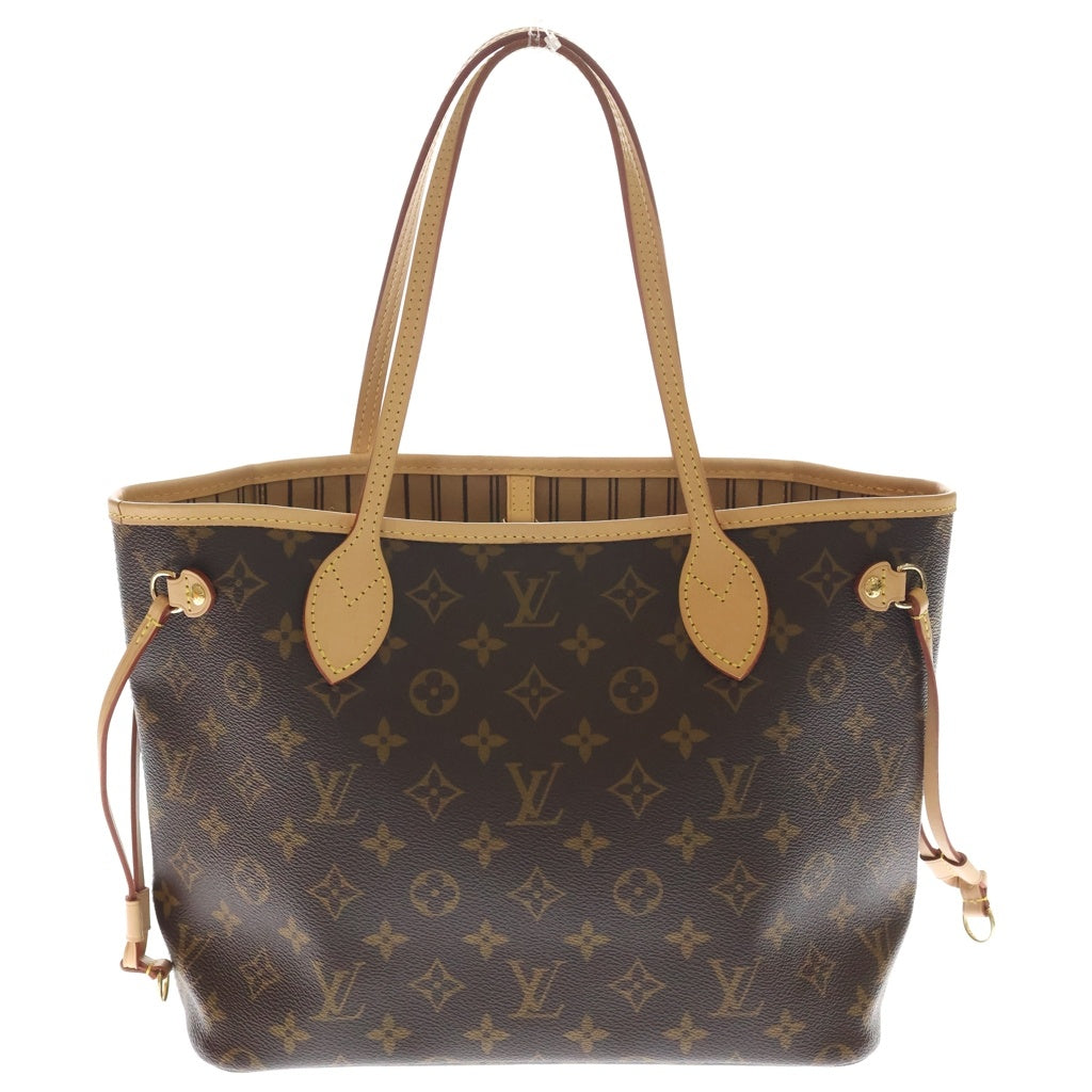 LOUIS VUITTON(ルイヴィトン) モノグラム ネヴァーフルMM トートバッグ ハンドバッグ ブラウン レザー×PVC M40156 ゴールド金具 レディース