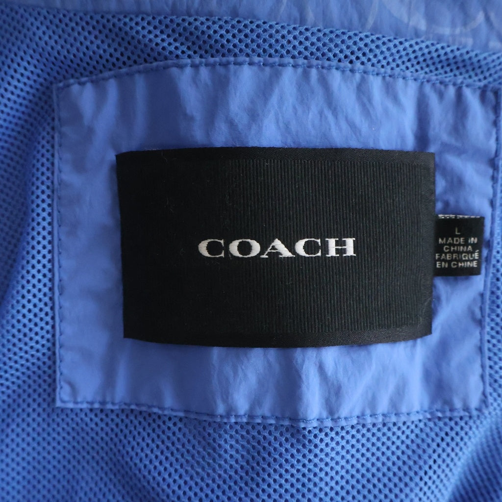 COACH(コーチ) シグネチャー ウィンドブレーカー ライトジャケット ライトブルー #L