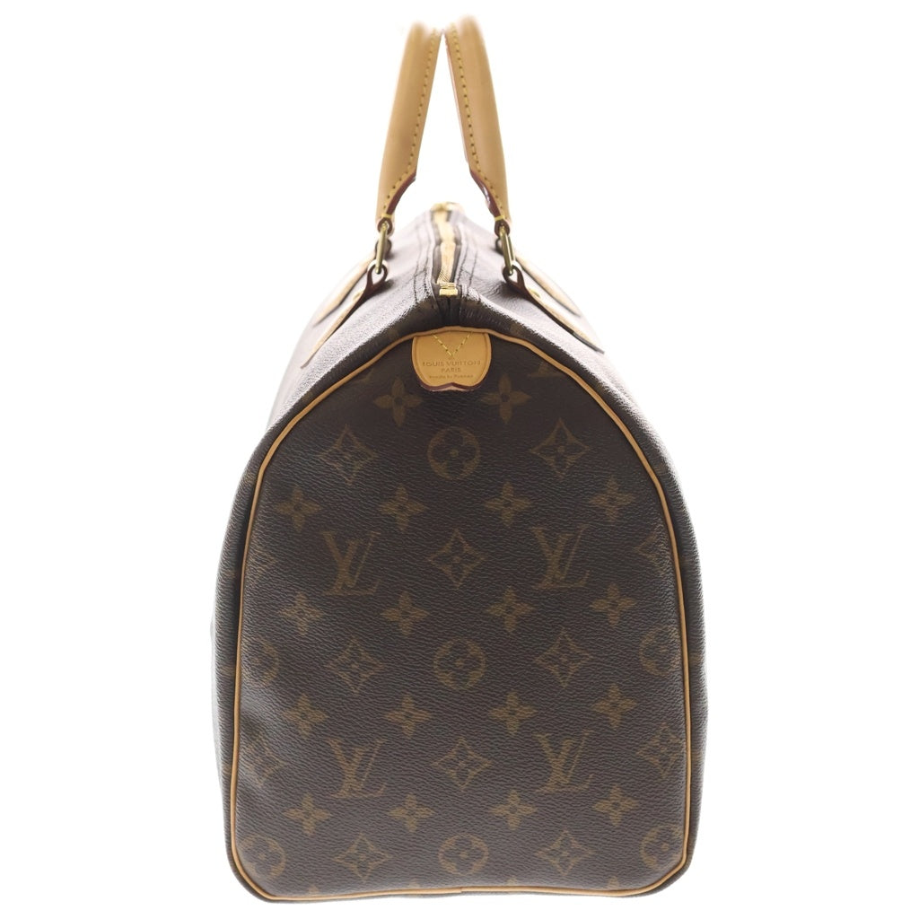 LOUIS VUITTON(ルイヴィトン) スピーディ35 モノグラム PVC レザー ハンドバッグ ゴールド金具 ブラウン M41107 レディース