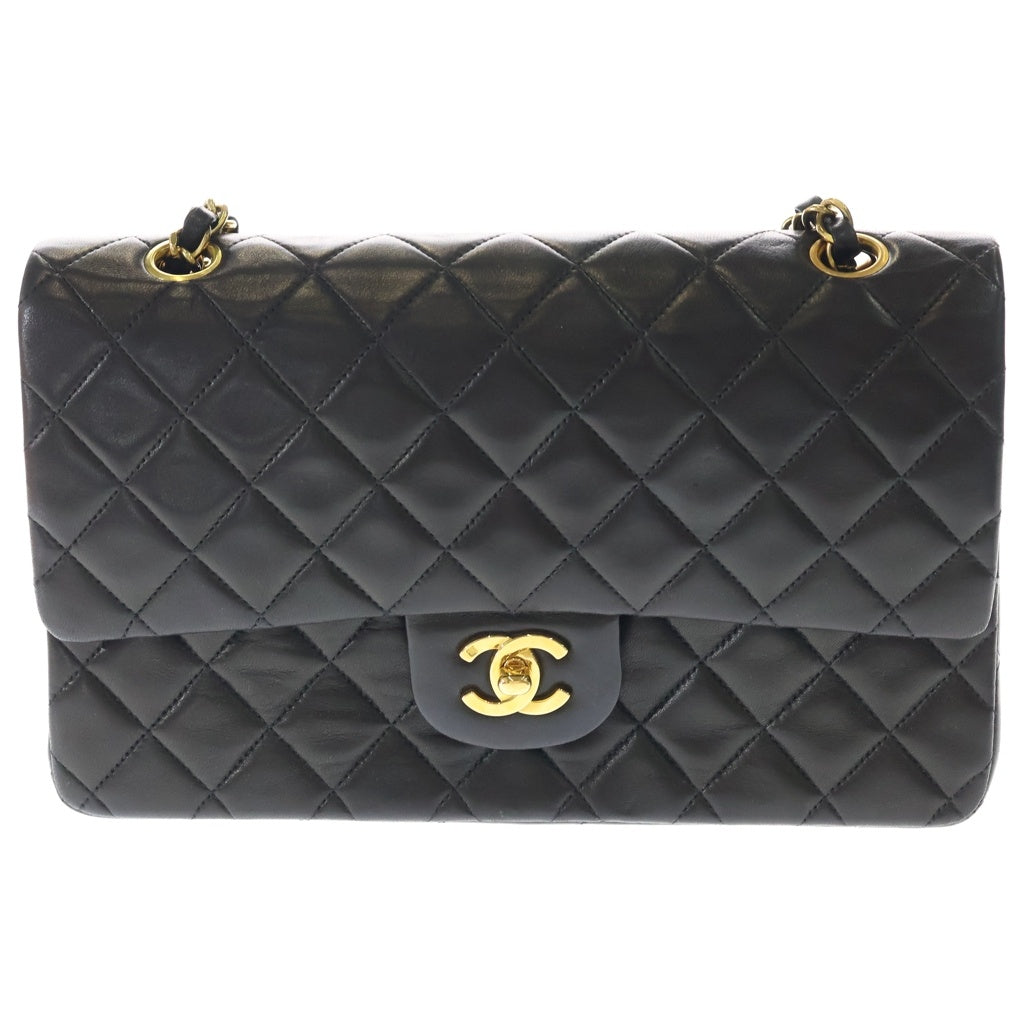 CHANEL(シャネル) マトラッセ25 ラムスキン レザー Wフラップ W 