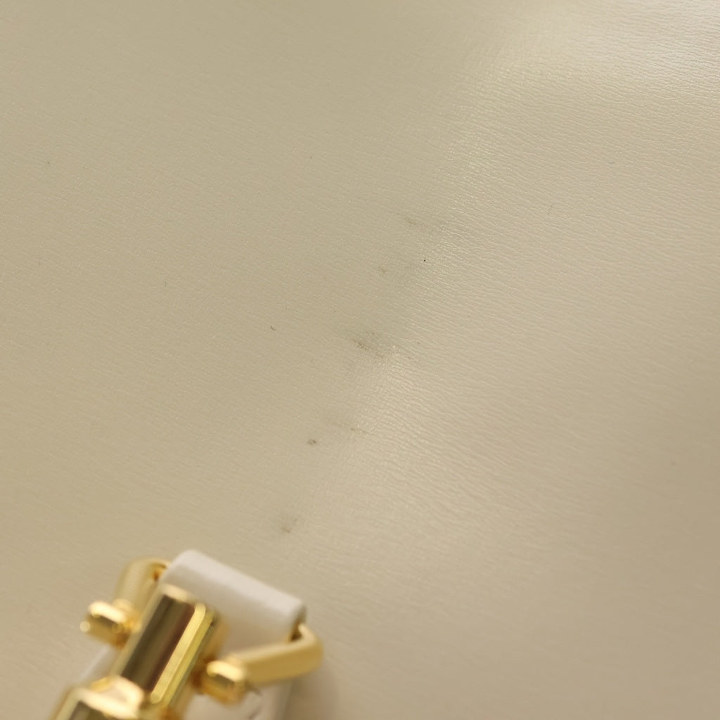 GUCCI(グッチ) ジョッキー レザー ワンショルダーバッグ ゴールド金具 ホワイト 636709 レディース