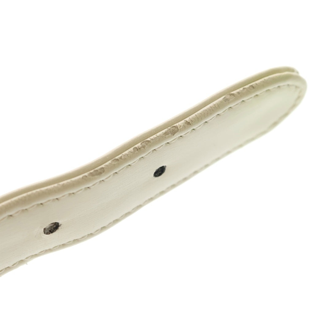 GUCCI(グッチ) ジョッキー レザー ワンショルダーバッグ ゴールド金具 ホワイト 636709 レディース