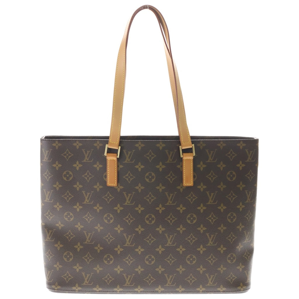 LOUIS VUITTON(ルイヴィトン) モノグラム ルコ トートバッグ ハンドバッグ ブラウン レザー×PVC M51155 ゴールド金具 レディース