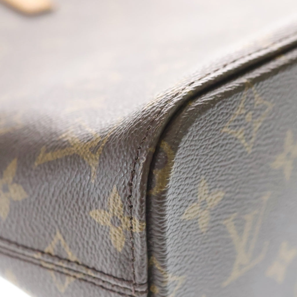 LOUIS VUITTON(ルイヴィトン) モノグラム ルコ トートバッグ ハンドバッグ ブラウン レザー×PVC M51155 ゴールド金具 レディース
