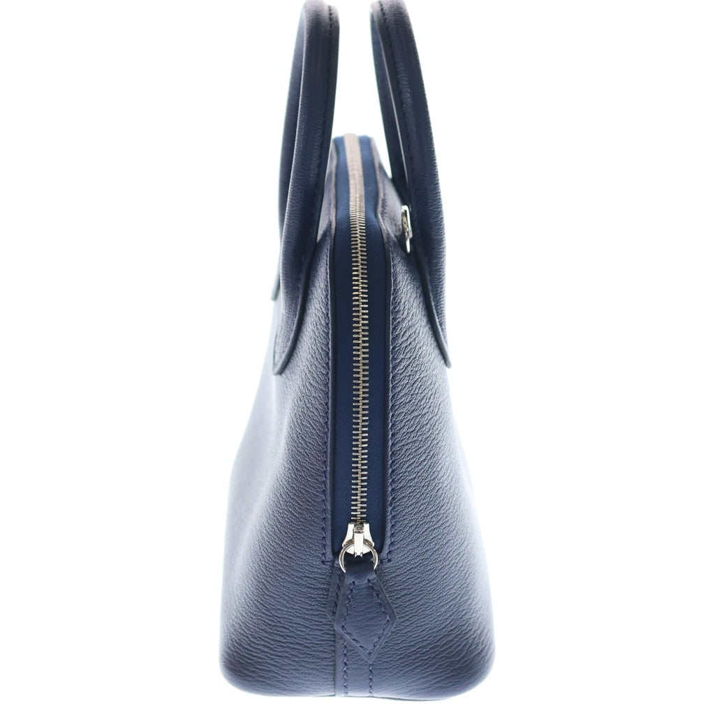 HERMES(エルメス) ボリード1923 ミニ ネイビー系 シェーブル 2wayバッグ ショルダーバッグシルバー金具 K刻印 レディース