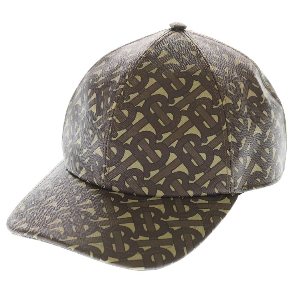 BURBERRY(バーバリー) TBモノグラム PVC ベースボールキャップ 帽子 ブラウン 8018971