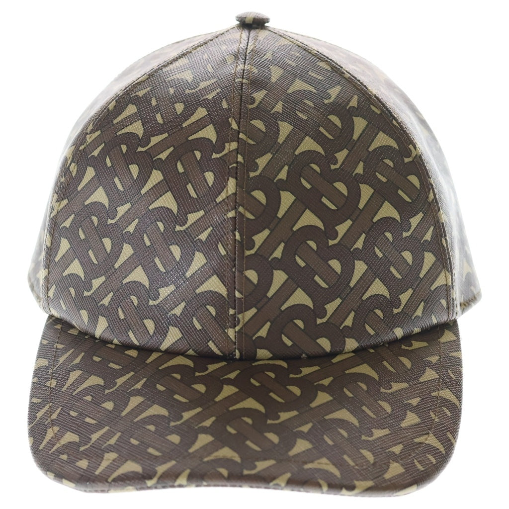 BURBERRY(バーバリー) TBモノグラム PVC ベースボールキャップ 帽子 ブラウン 8018971