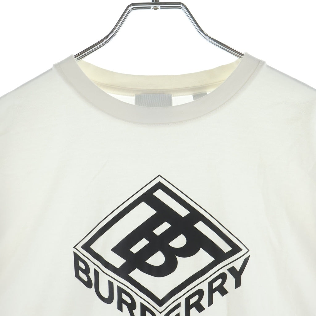BURBERRY(バーバリー) TBロゴプリント クルーネック 半袖 Tシャツ カットソー ホワイト 8038544 レディース