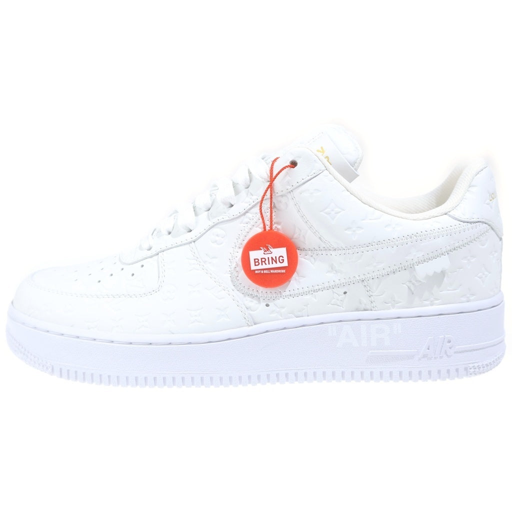 LOUIS VUITTON(ルイヴィトン) ×AIR FORCE 1 ROW ナイキ エアフォース 1 バイ ヴァージルアブロー レザー モノグラム ローカットシューズ スニーカー ホワイト