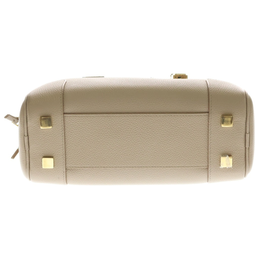 LOEWE(ロエベ) アマソナ23 2way ハンドバッグ ベージュ レザー スト レディース