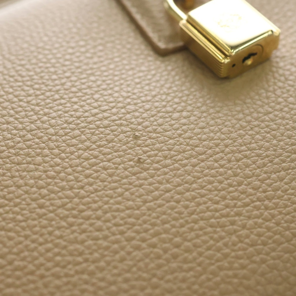 LOEWE(ロエベ) アマソナ23 2way ハンドバッグ ベージュ レザー スト レディース