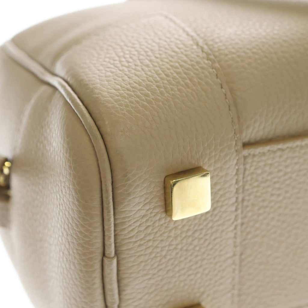 LOEWE(ロエベ) アマソナ23 2way ハンドバッグ ベージュ レザー スト レディース