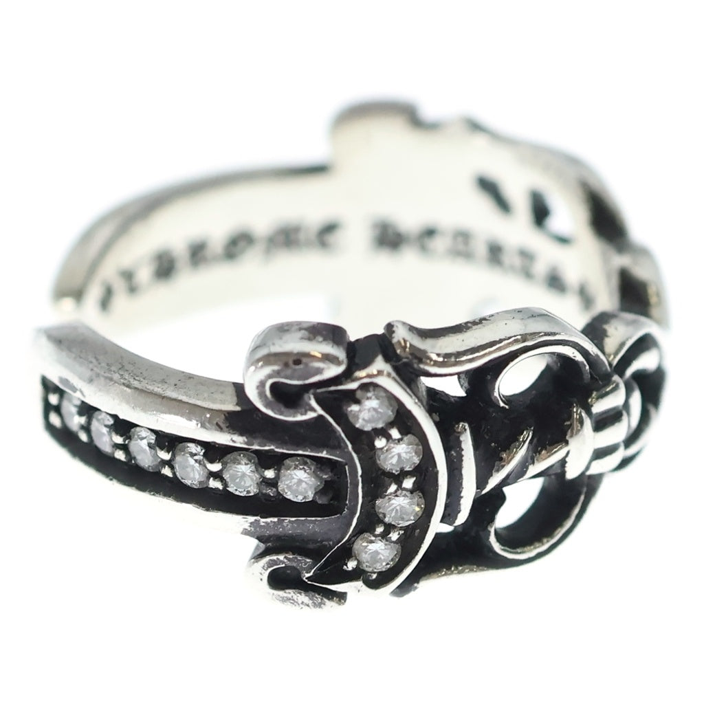 CHROME HEARTS(クロムハーツ) DBL DAGGER OPEN P/D ダブルダガー オープン PAVEダイヤ リング SV925 シルバー