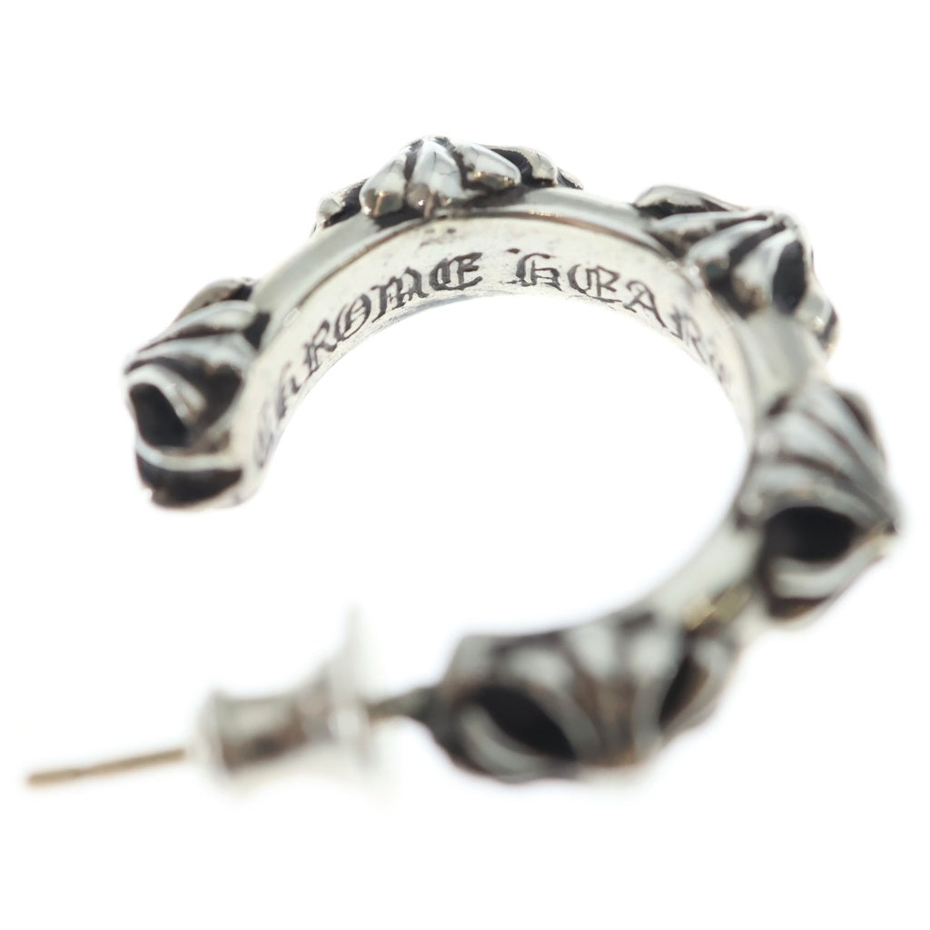 CHROME HEARTS(クロムハーツ) HOOP CROSS クロスバンド フープピアス シルバー BCA100