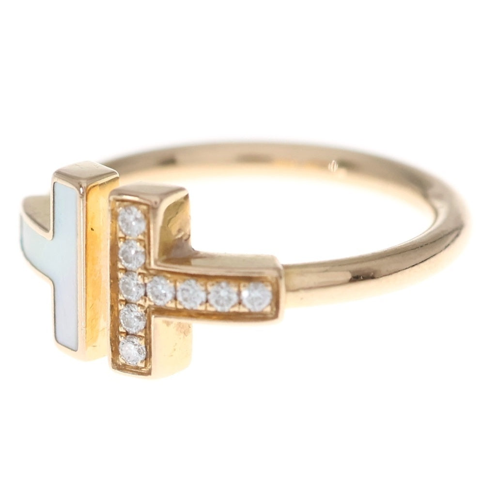 TIFFANY & Co.(ティファニー) Tワイヤー ダイヤ マザーオブパール 