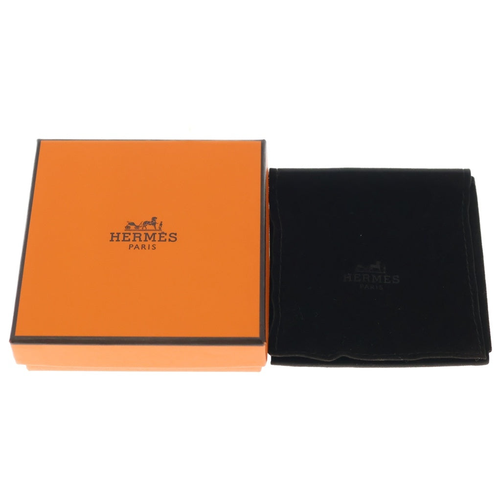 HERMES(エルメス) ビーアピ ドゥブルトゥール レザー 2連 ブレスレット シルバー金具 ライトブルー/グリーン レディース
