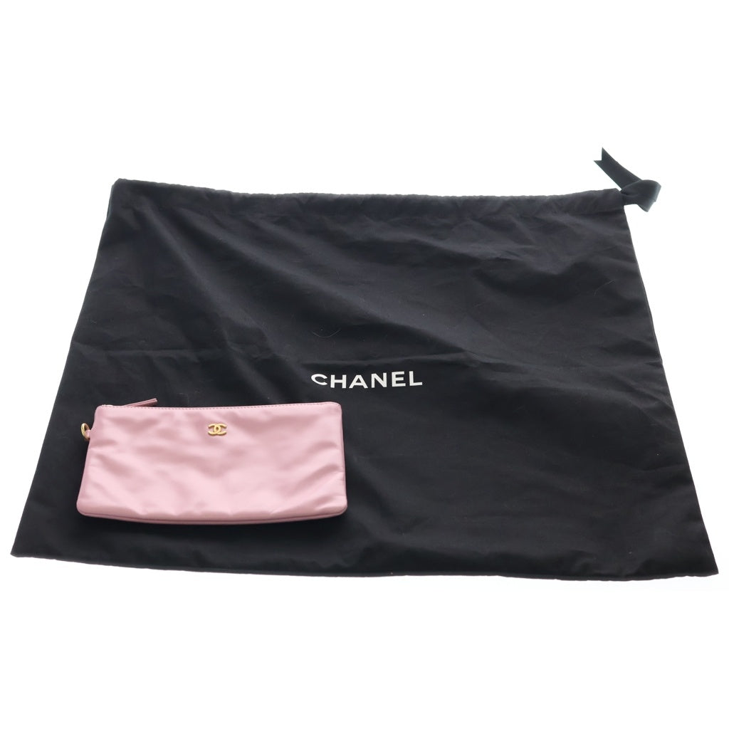CHANEL(シャネル) シャネル22 ミディアム トートバッグ ショルダーバッグ ピンク カーフスキン ゴールド金具