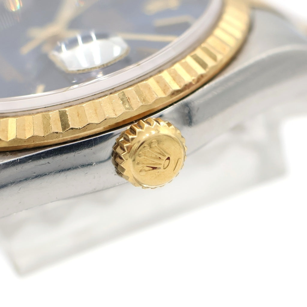 ROLEX(ロレックス) デイトジャスト 青文字盤 自動巻き 腕時計 K18YG イエローゴールド/シルバー 16233
