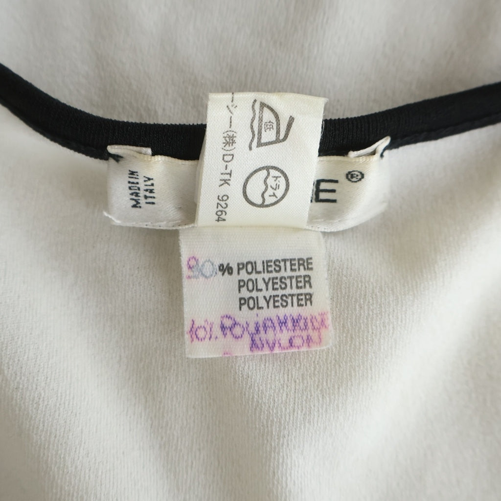 CELINE(セリーヌ) ロゴ Tシャツ ホワイト/ブラック ポリエステル レディース