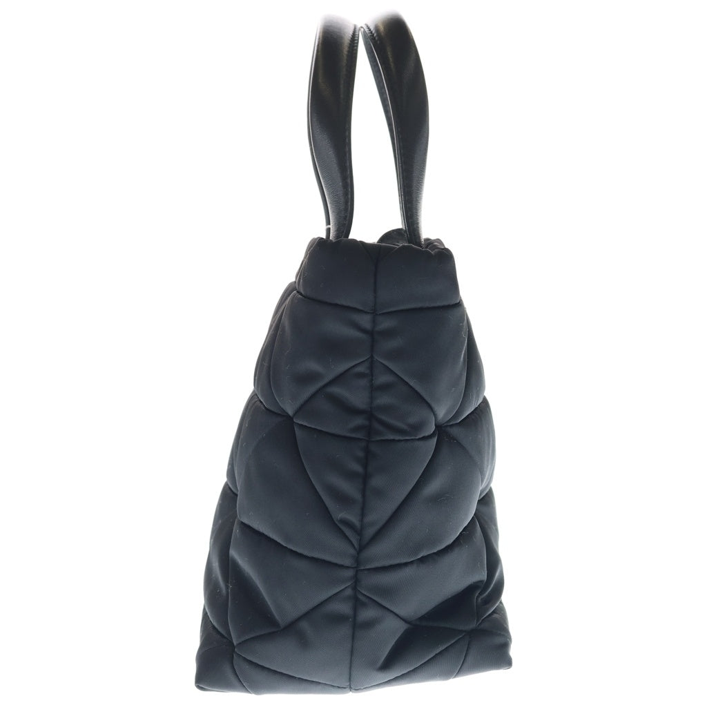PRADA(プラダ) テスート キルティング 2WAYバッグ ハンドバッグ ショルダーバッグ ブラック ナイロン×レザー 1BG373 シルバー金具 レディース