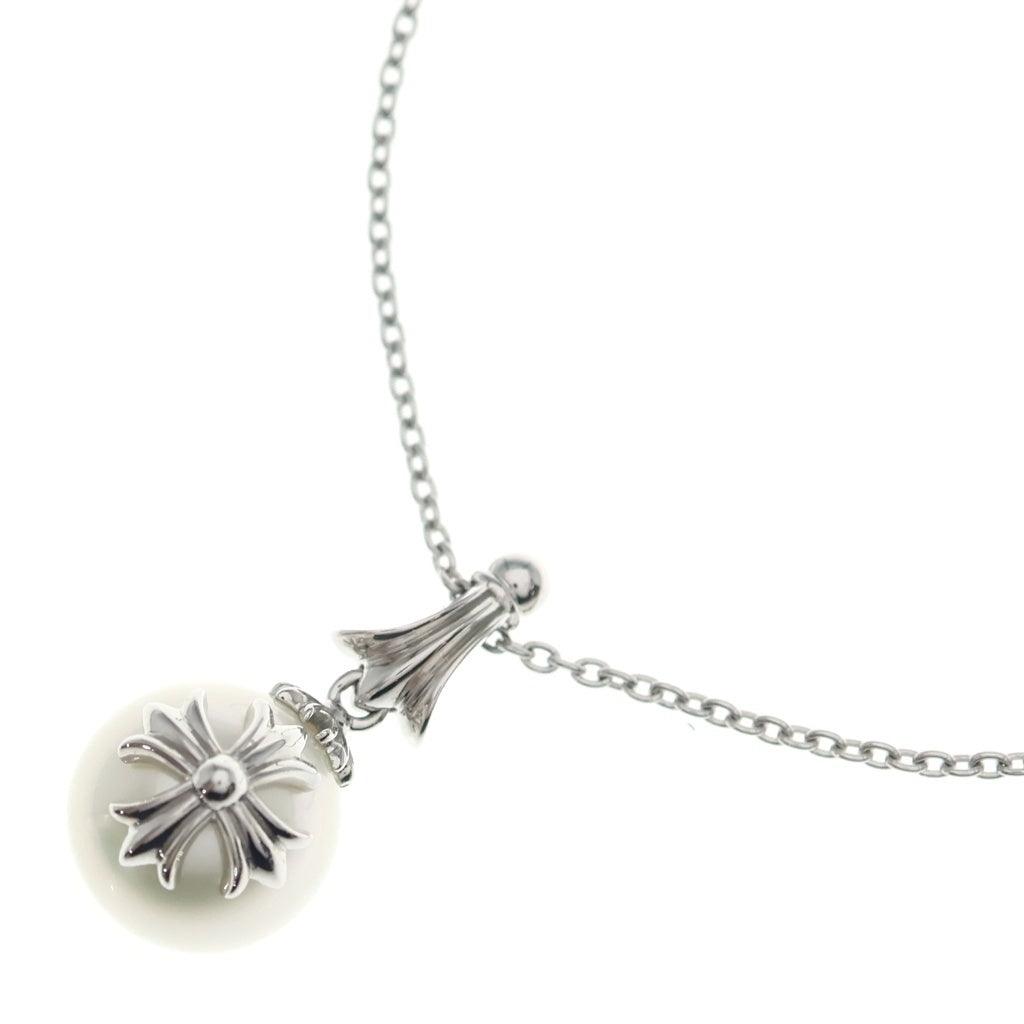 CHROME HEARTS(クロムハーツ) ×MIKIMOTO CH PLUS PEARL ミキモト CHプラス パール ネックレス K18WG ホワイトゴールド
