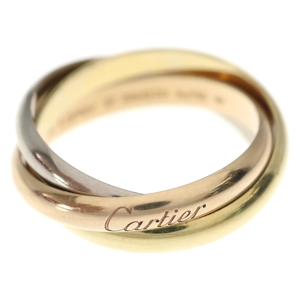 Cartier(カルティエ) トリニティ リング ピンクゴールド×ゴールド×シルバー Au750/YG/PG/WG 10.7g #61