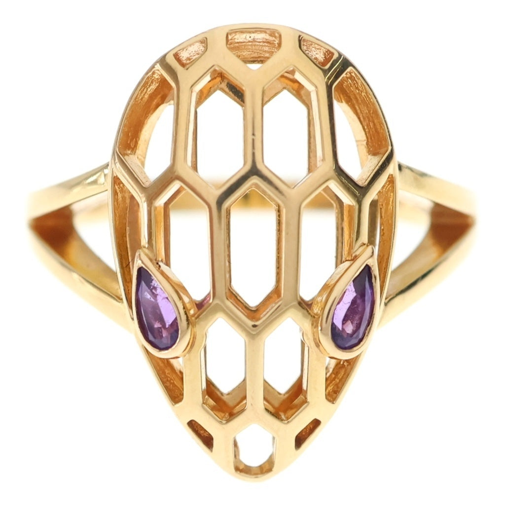 BVLGARI(ブルガリ) セルペンティ アメジストリング ピンクゴールド Au750 #53 5.6g FY92Z1