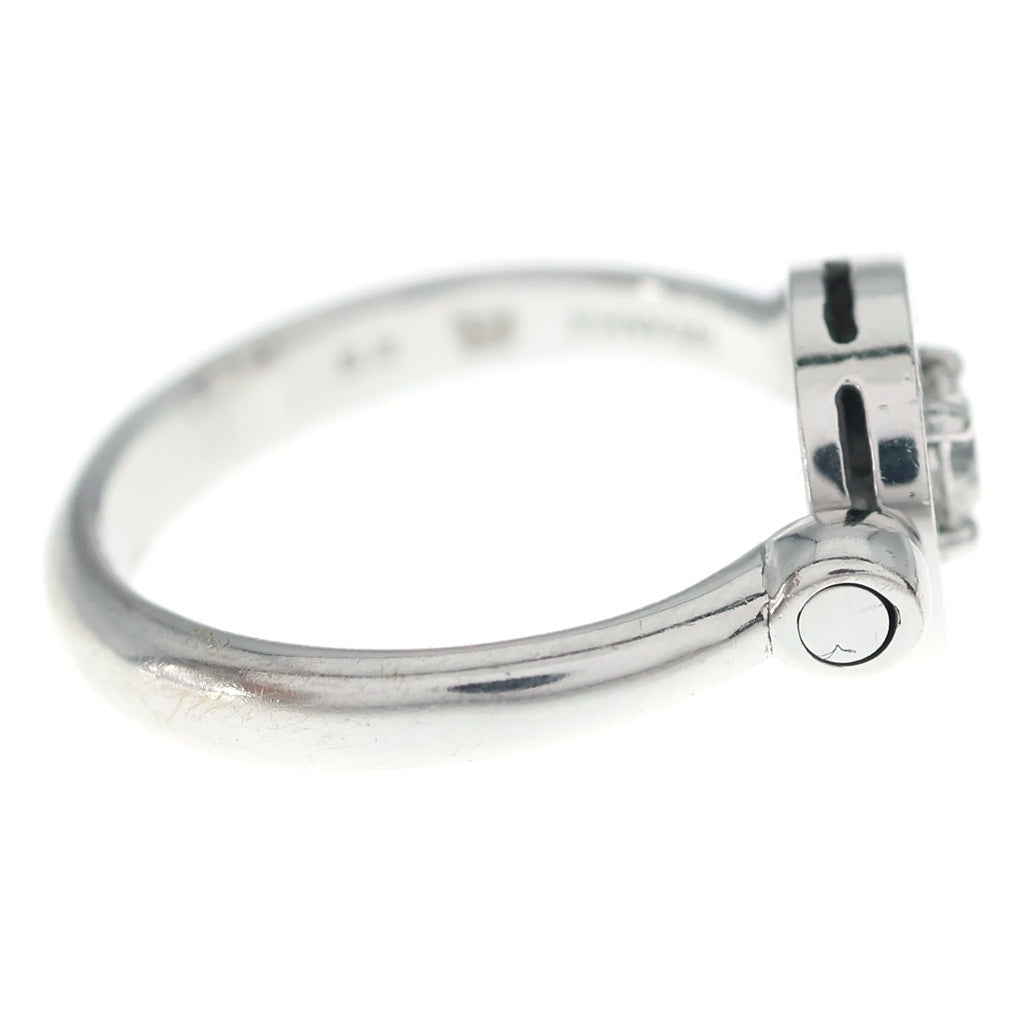 BVLGARI(ブルガリ) ブルガリブルガリ フリップリング ダイヤ シルバー 750WG #52 6.4g