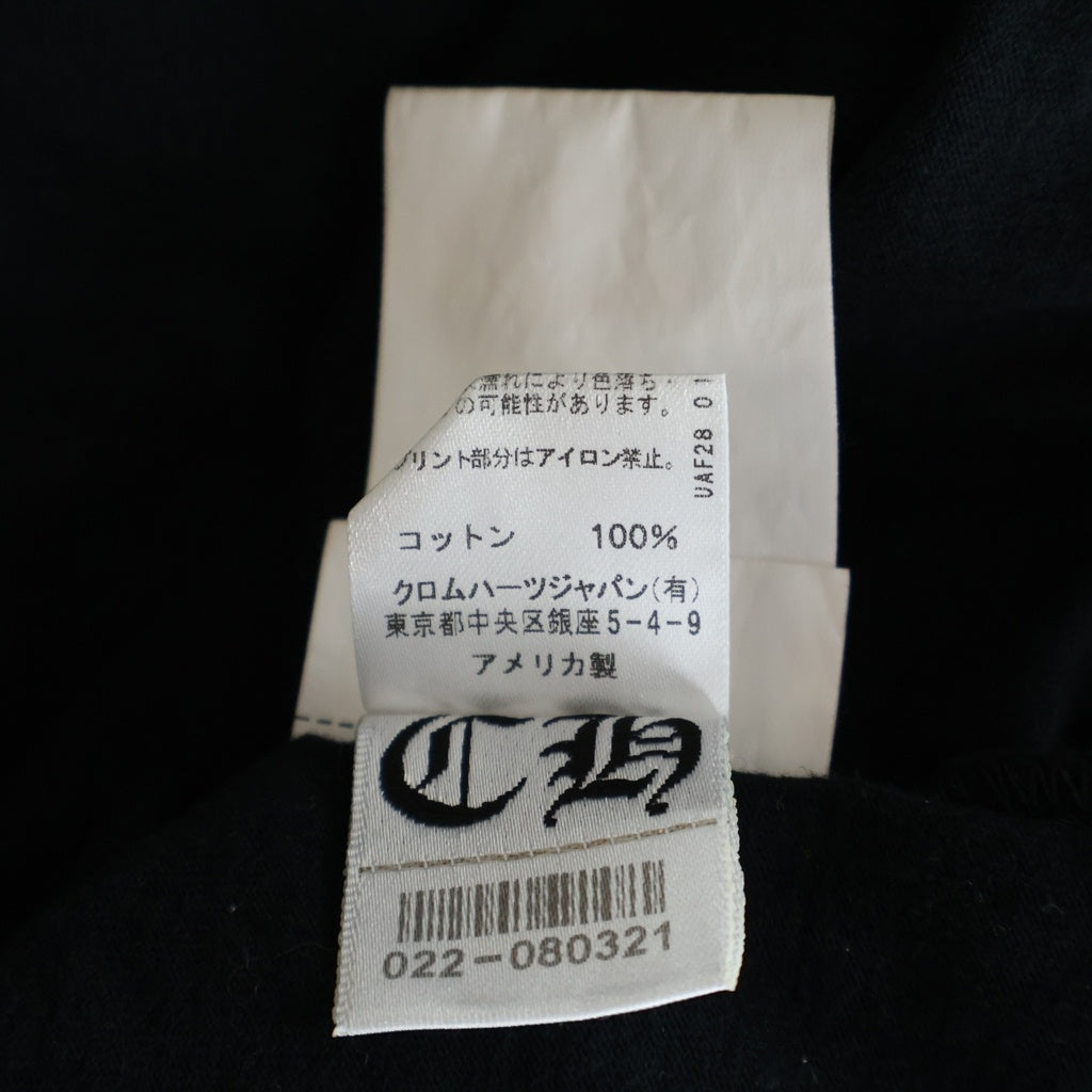 CHROME HEARTS(クロムハーツ) スクロールラベル 半袖Tシャツ ブラック #S レディース