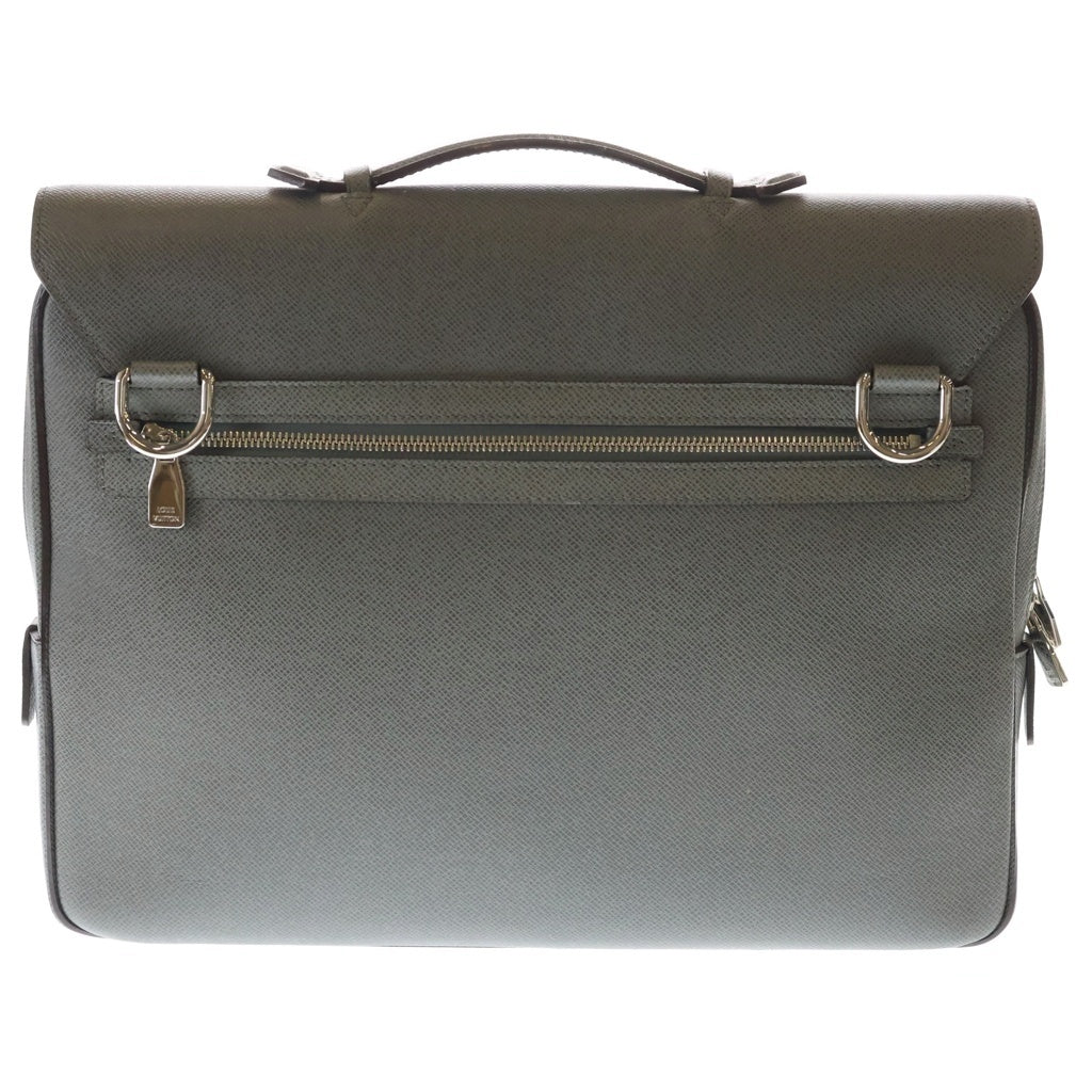 LOUIS VUITTON(ルイヴィトン) タイガ ヴァシリPM 2WAYバッグ ビジネスバッグ ハンドバッグ ショルダーバッグ グレー レザー M32641 シルバー金具