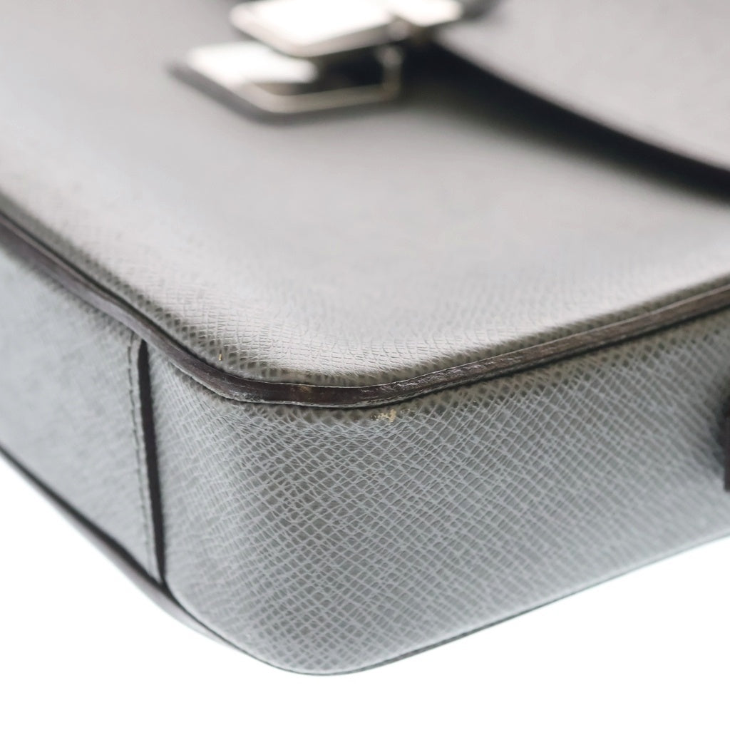 LOUIS VUITTON(ルイヴィトン) タイガ ヴァシリPM 2WAYバッグ ビジネスバッグ ハンドバッグ ショルダーバッグ グレー レザー M32641 シルバー金具