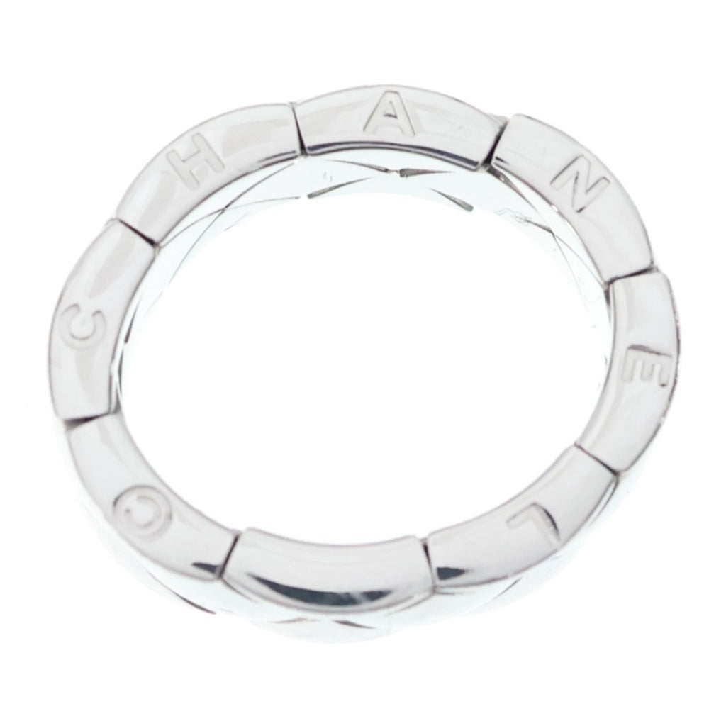 CHANEL(シャネル) マトラッセ キルティング ダイヤ リング ホワイトゴールド シルバー 750WG 12.1g #48 J2085 レディース