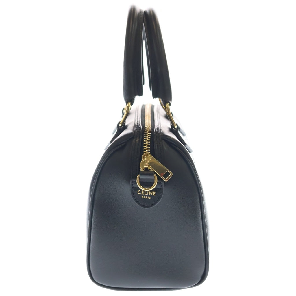 CELINE(セリーヌ) キュイル トリオンフ 2WAYバッグ ハンドバッグ ショルダーバッグ ブラック レザー ゴールド金具 レディース