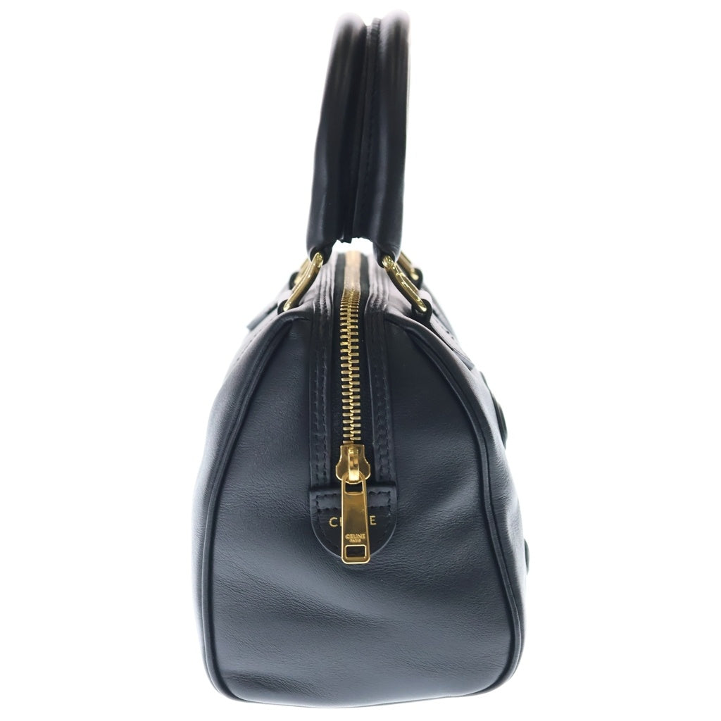 CELINE(セリーヌ) キュイル トリオンフ 2WAYバッグ ハンドバッグ ショルダーバッグ ブラック レザー ゴールド金具 レディース