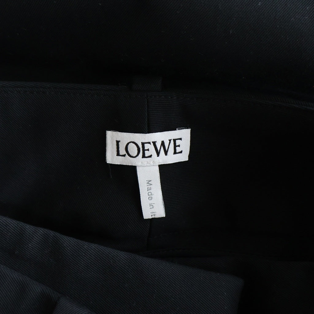 LOEWE(ロエベ) ロエベ ラップスカート ブラック コットン 32 レディース