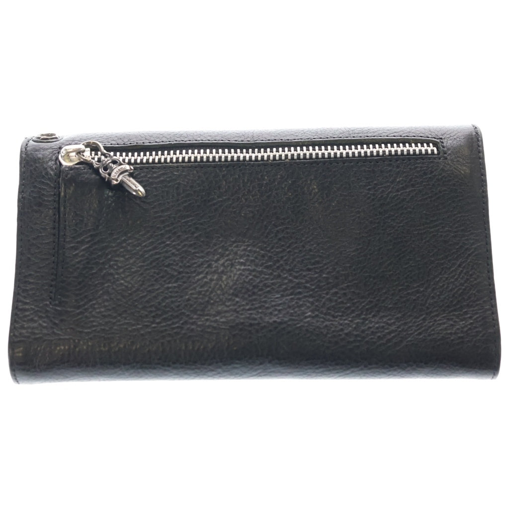 CHROME HEARTS(クロムハーツ) WAVE ウェーブ レザーウォレット 財布 ブラックBCA375