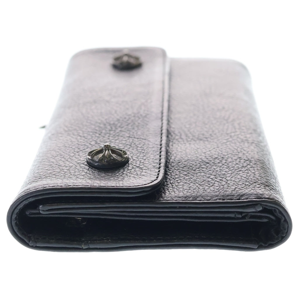CHROME HEARTS(クロムハーツ) WAVE ウェーブ レザーウォレット 財布 ブラックBCA375