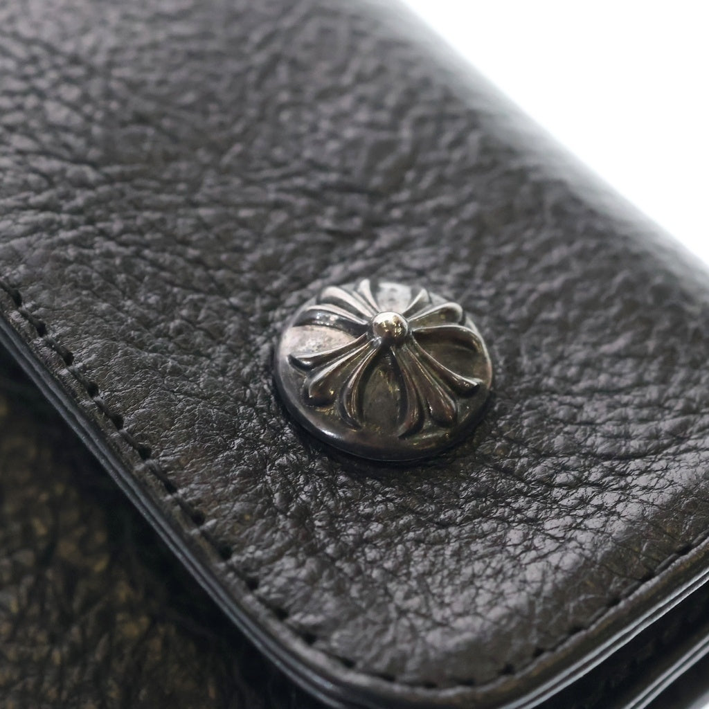 CHROME HEARTS(クロムハーツ) WAVE ウェーブ レザーウォレット 財布 ブラックBCA375