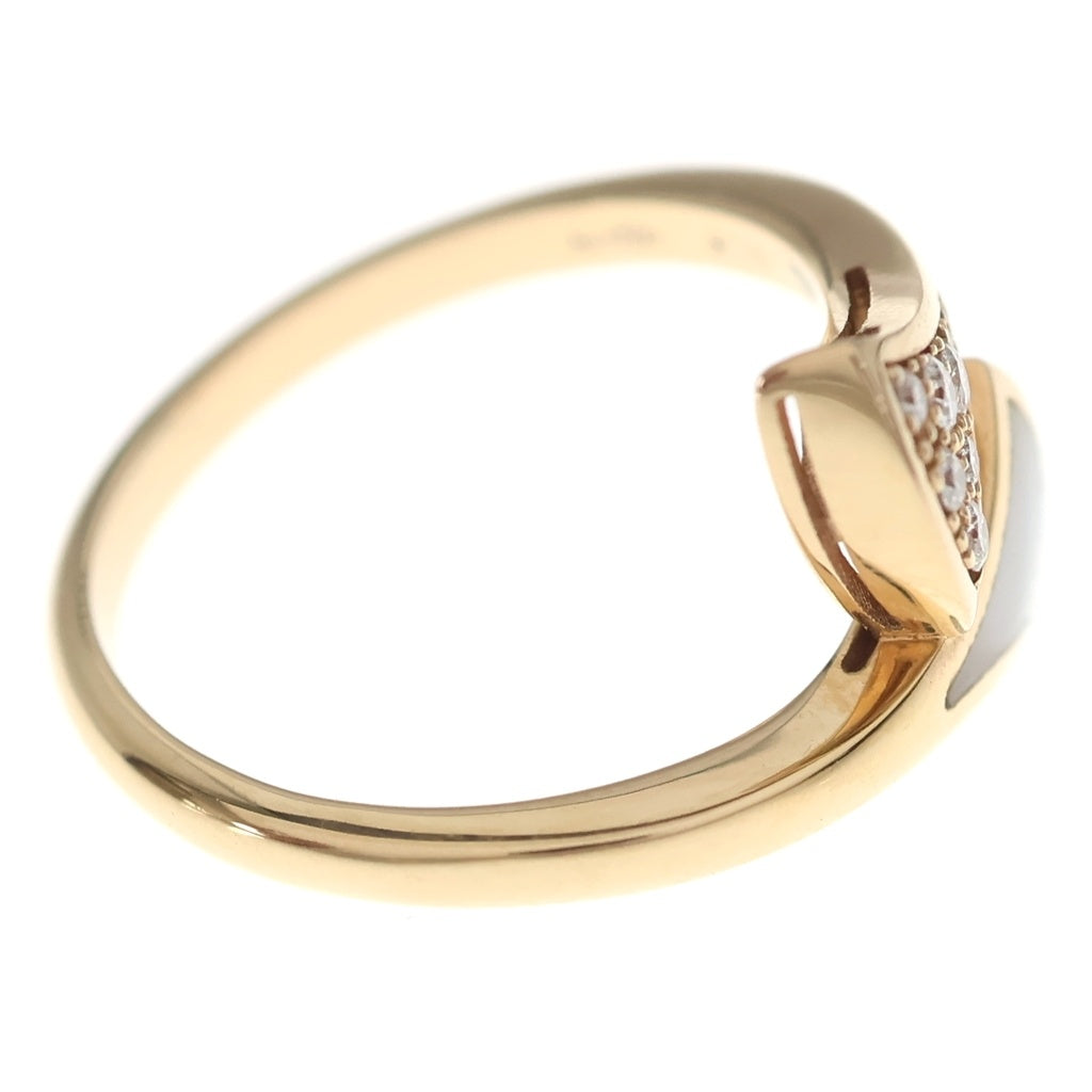BVLGARI(ブルガリ) ディーヴァドリーム K18PG シェル マザーオブパール ダイヤ リング ピンクゴールド レディース