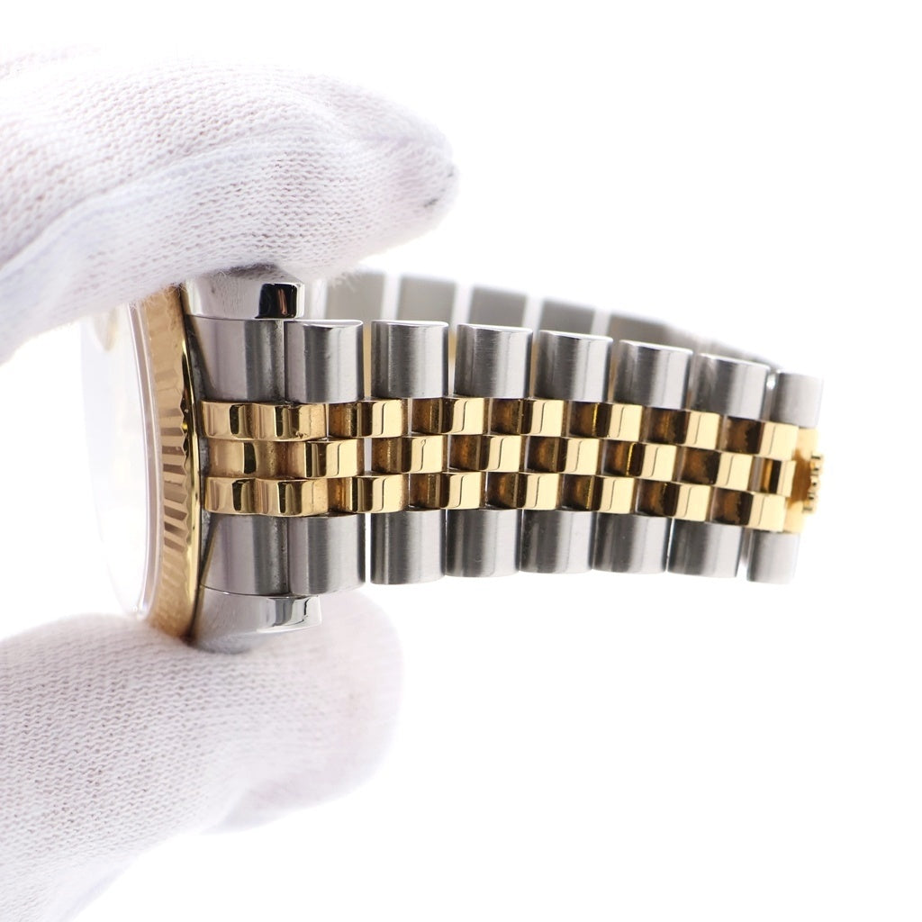 ROLEX(ロレックス) デイトジャスト シェル文字盤 10Pダイヤ 自動巻き 腕時計 K18YG イエローゴールド/シルバー 116233NG