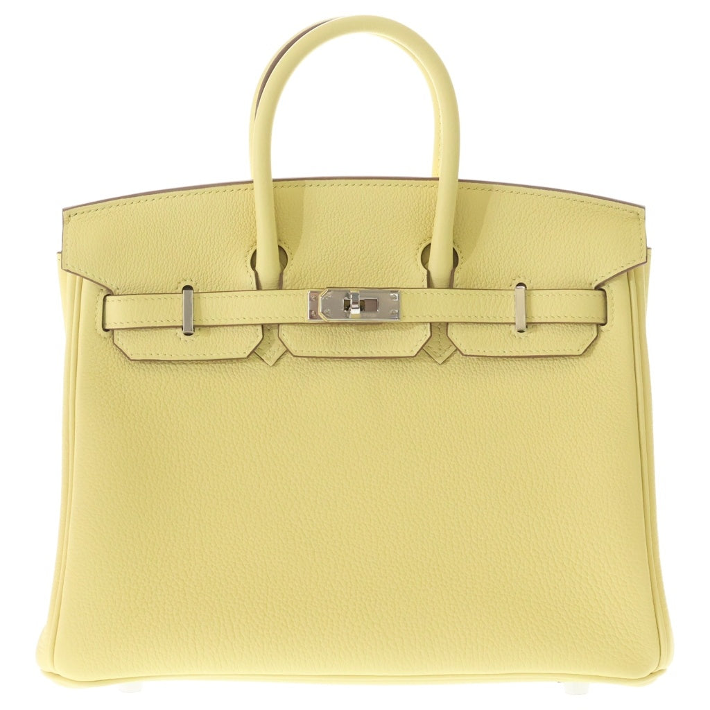 HERMES(エルメス) バーキン25 トゴ シルバー金具 ハンドバッグ K刻印 イエロー系 レディース